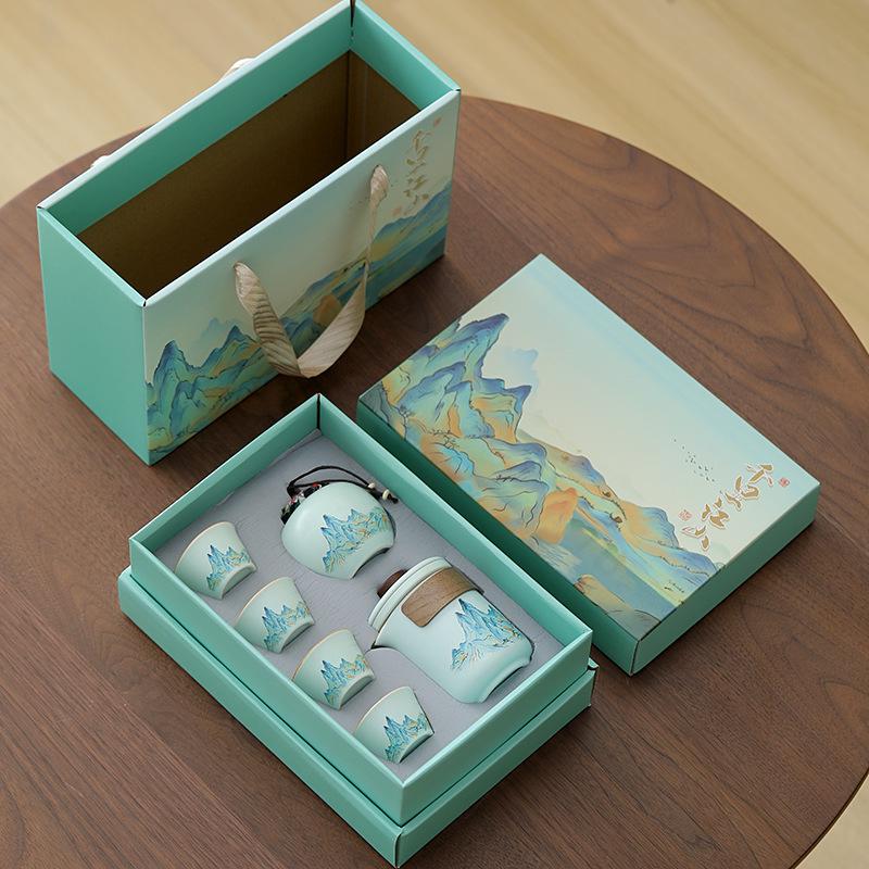 Thousand Miles Tea Set: Chinese Cultural & Creative Business Gifts