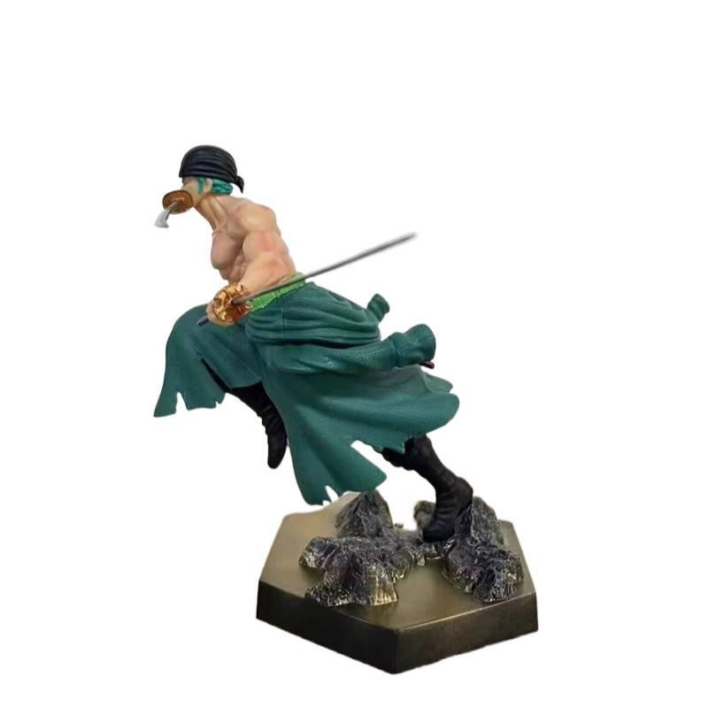 New One Piece Phantom Roronoa Zoro Style Anime Figure Model Statue Collection Desktop Gifts Handmade Model Action Figure