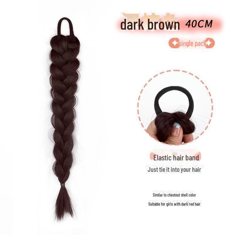 Y2K Highlighted Double Ponytail Braids for Women – Gradient Style