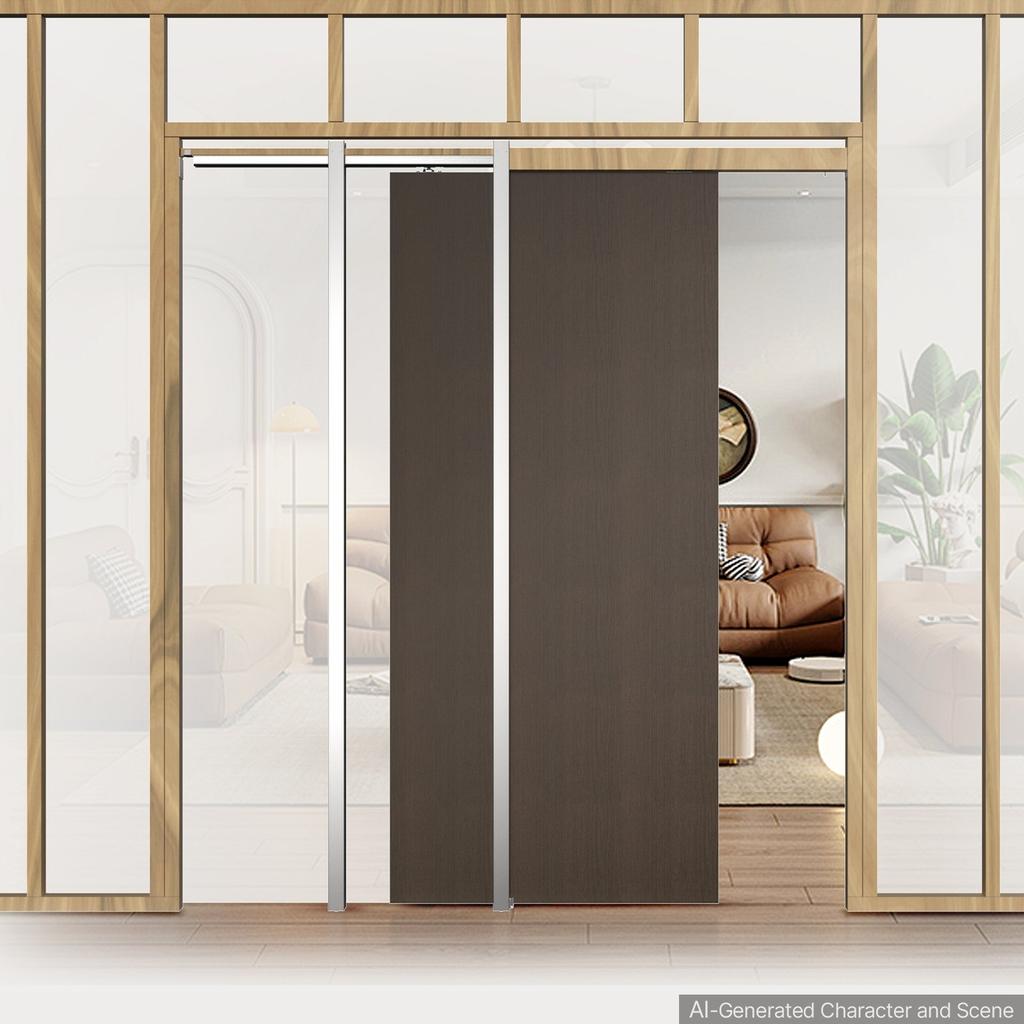 Pocket Door Frame Kit 762 mm Pocket Door Kit with Steel Studs, For Home Doors, Two-Way Soft Close Mechanism, Smooth & Quiet Sliding, Space-Saving