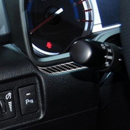 2pcs Carbon Fiber Dashboard Side Panel Cover Trim For Toyota 4Runner 2010-