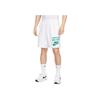 Nike Club Soft Comfortable Knitted Drawstring Sports Shorts Men shorts White Stadium-Green IB8414-100