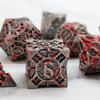 Metal coc koşan zar dnd zindanlar ve ejderhalar çok yüzlü rpg zarları cthulhu d20 masa oyunu