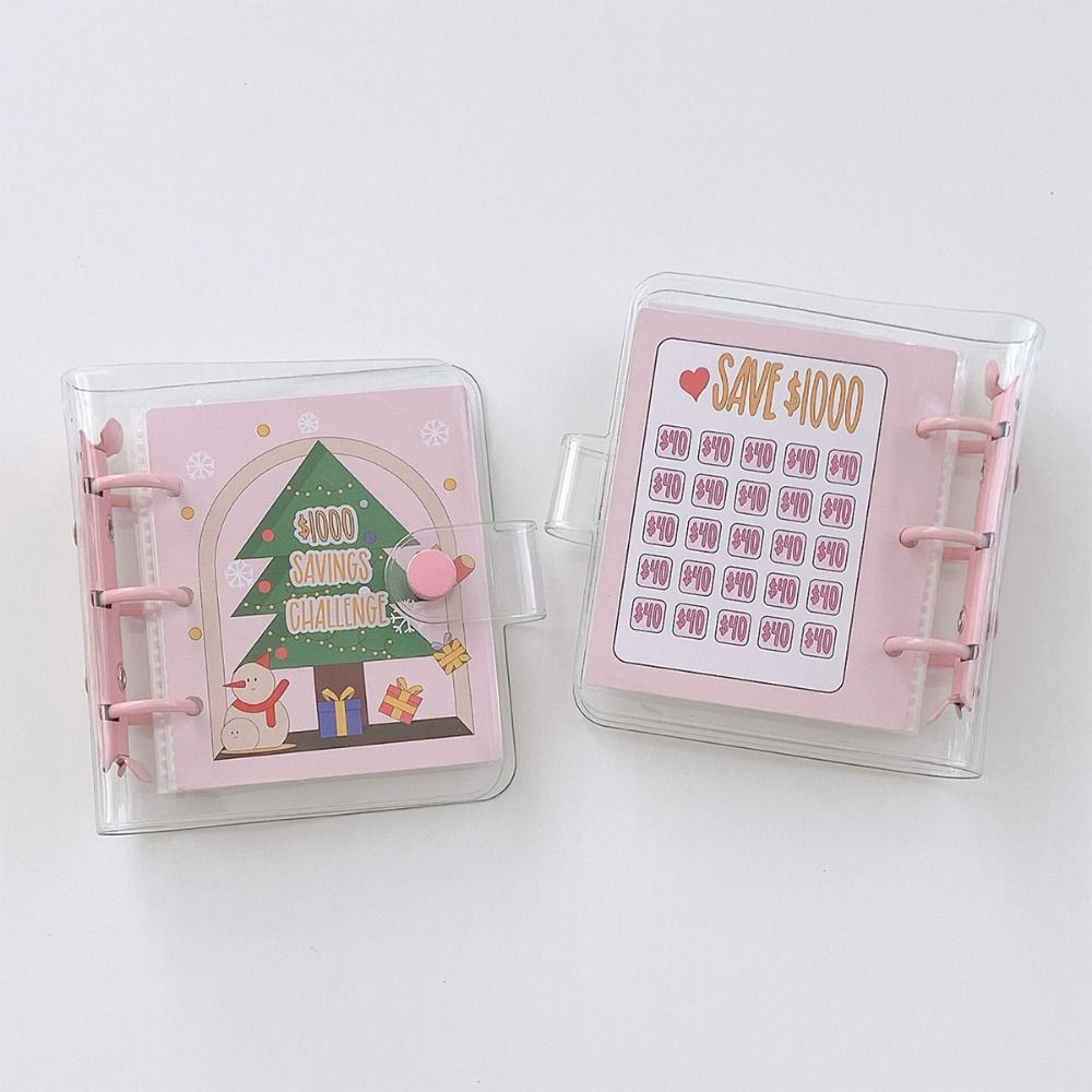 $1000 Savings Challenges Book Cash Envelopes Mini Christmas Budget Binder  Budget Book