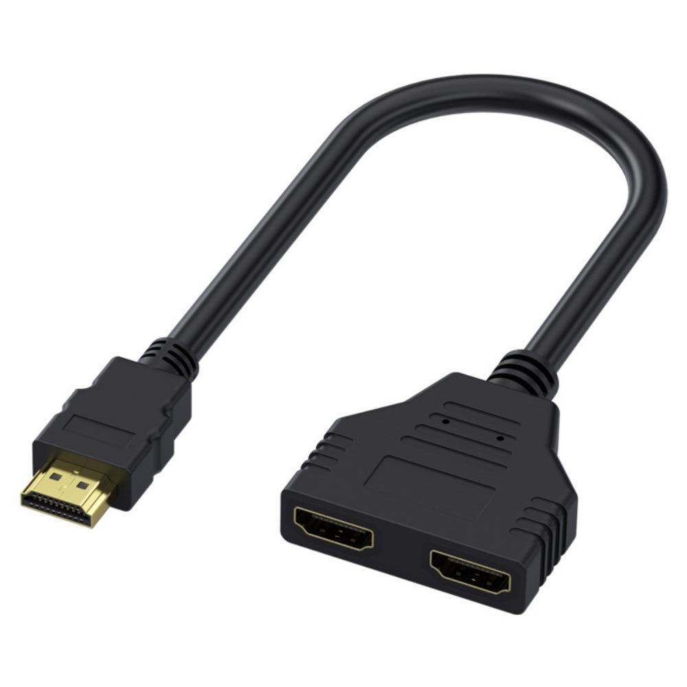 HDMI 1 to 2 Splitter Cable HDMI 1Input 2Output Splitter Male to Dual Female HD Cable
