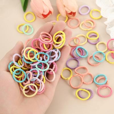 Korean Style Elastic Ribbed Hair Ties for Kids - Thick, Durable, and Hair-Friendly Accessories
