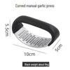 Stainless Steel Garlic Press and Peeler: Manual Household Garlic Pounder and Clip Tool