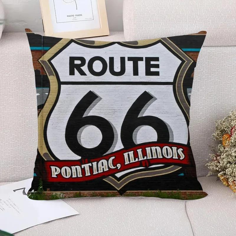 Highway Route  Decoration Living Room Decorative Pillowcase x Couch Pillows Cushion Cover x Cushions Covers Pillow Bed
