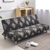 [Stretch Sofa Bed Cover] Spring/Summer Milk Silk Fabric Living Room Armless Folding Sofa Sofa Cover puf grande y esponjoso