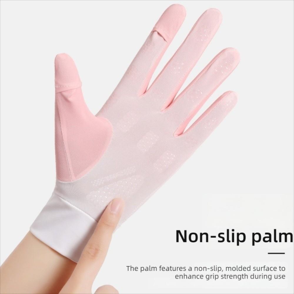 Ice Silk Sun Protection Gloves Thin Touchscreen Gloves for Driving,Golf,Hiking