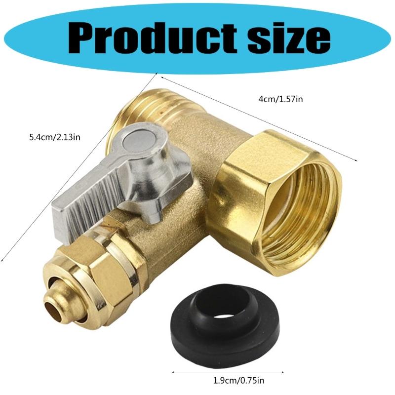 Brass Triple Port Water Valves with Seamless Connection 3/4inch Thread for Precise Flows Adjustment In Plumbing Systems