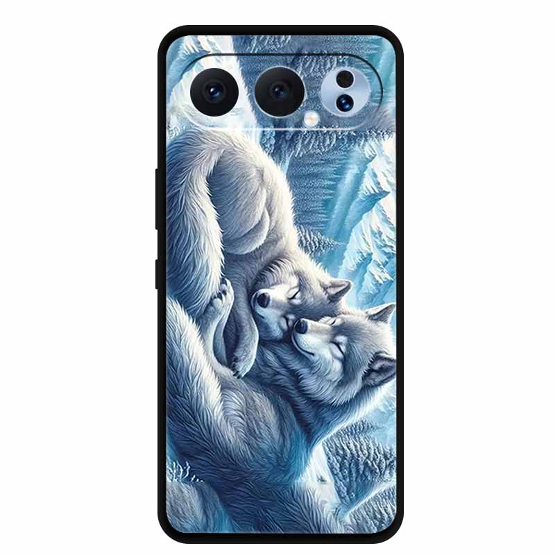 Case For Honor 500 Pro 5G 2025 Fashion Black Edge Soft TPU Silicone Covers For Honor 500 Pro Cases Painted Flowers Shells Fundas