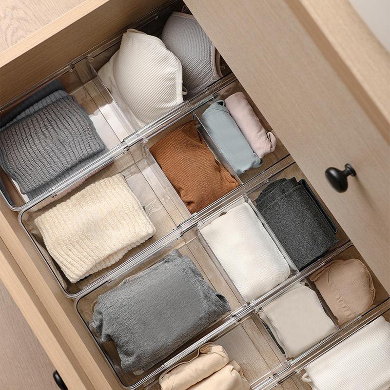 Cutlery Organizer Daily Drawer Divider Tray Rectangle Easy Clean Home Kitchen Spoon Fork Separation Box Home Storage Accessories