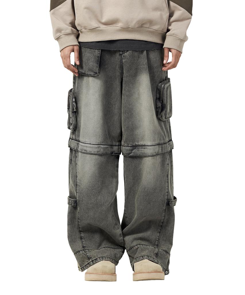 BIG UNION Twoway Pocket Pants / Black Denim