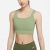 Nike Medium Support Sports Bra With Logo Print Women Underwear Green DO6620-386