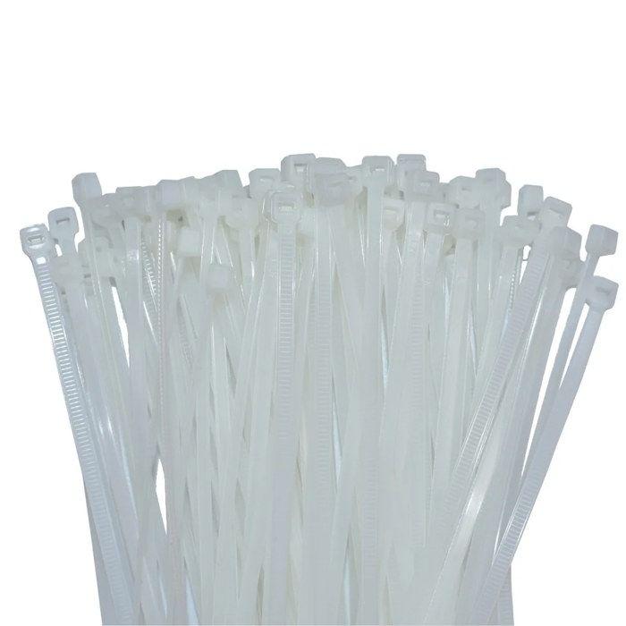 500 Kabelbinder 200x3,6mm Natur (weiss) PA6.6