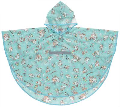 Rain Poncho for Suitable for Height RAPO1 Children, Raincoat, Cinnamoroll, Sanrio, Girls, 110-125cm,