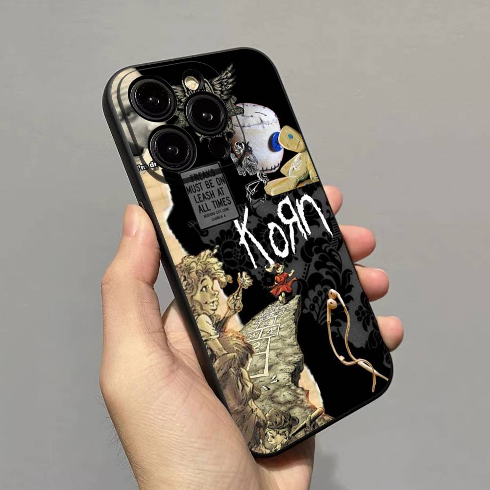 Rock Band K-Korn Handyhülle Für iPhone 17 16 15 14 11 12 13 Mini Pro XS Max Plus Funda Schale