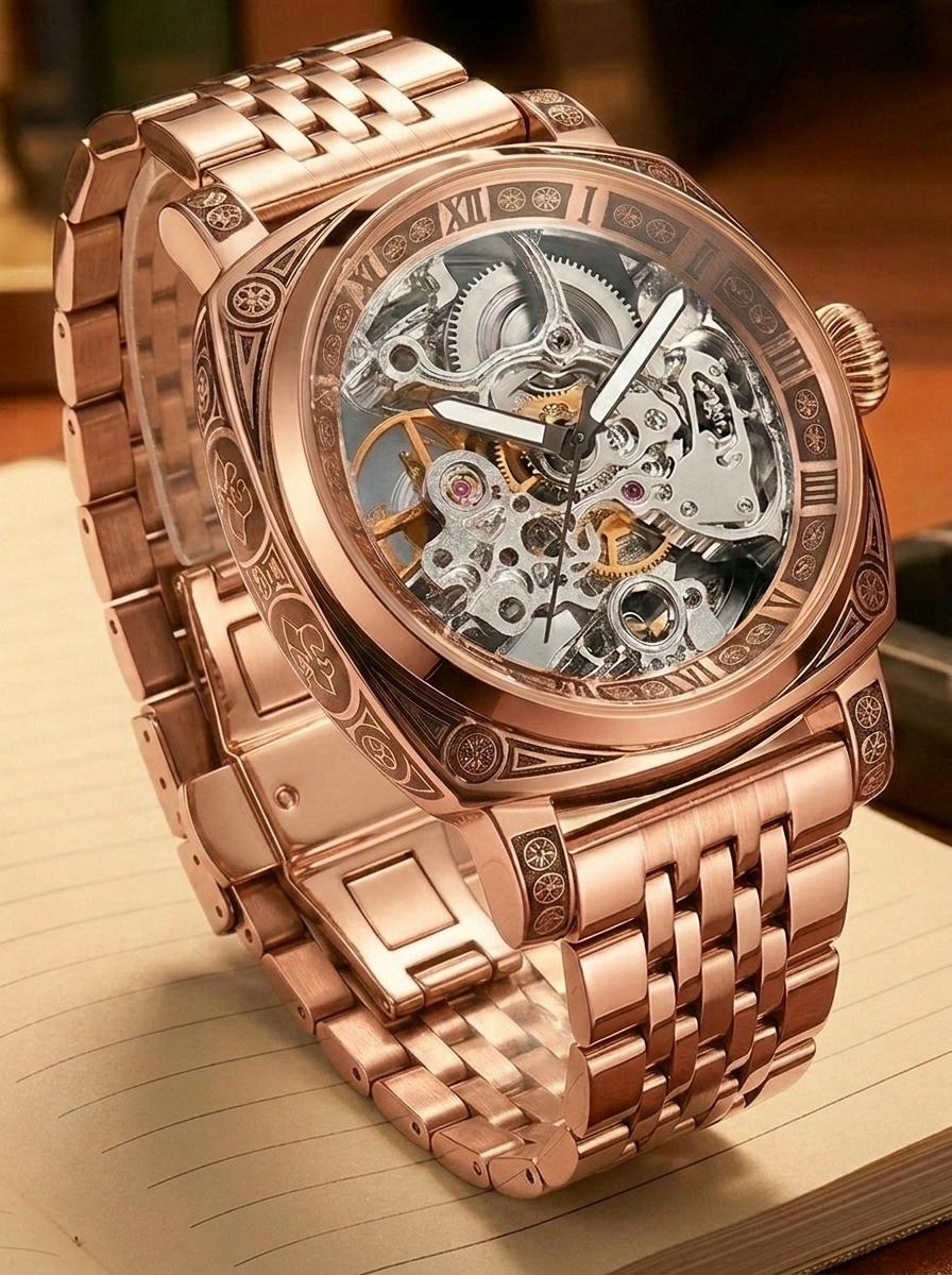 A men`s fashion gentlemen`s elegant pentagram