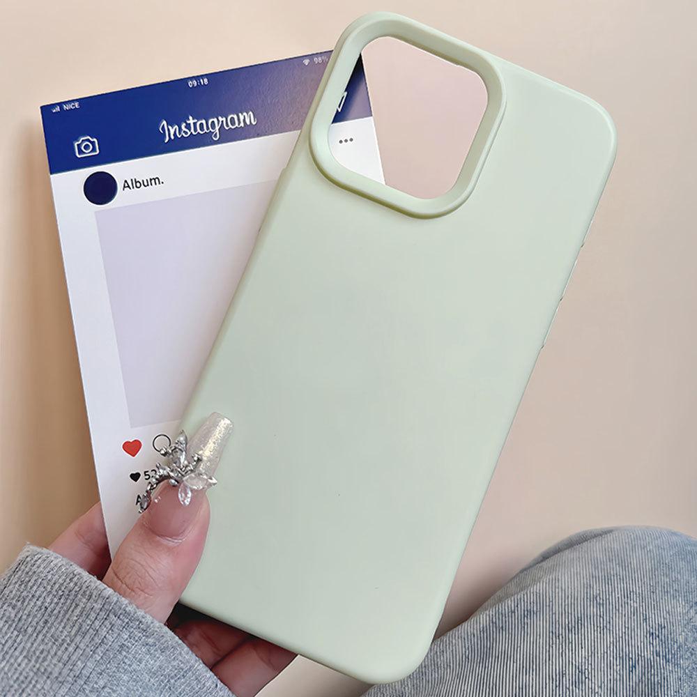 Applicable To Apple 16pro Silicone Anti Fall Mobile Phone Case IPhone 13 Simple Solid Color 15 Full Inclusive Matte Protective Case