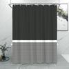 Solid Colours and Lines Modern Minimalist Shower Curtain Colourful Geometric Polyester Fabric Home Shower Curtain Bathroom Decor