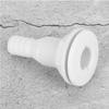 3 4in Plastic Marine Thru Hull Exhaust Fittings Boat Drain Outlet Plug White
