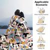 1pc Mickey Printing Blanket - Soft, All-Season Throw for Living Room, Beroom,Personalize Gift with Aorable Cartoon esign