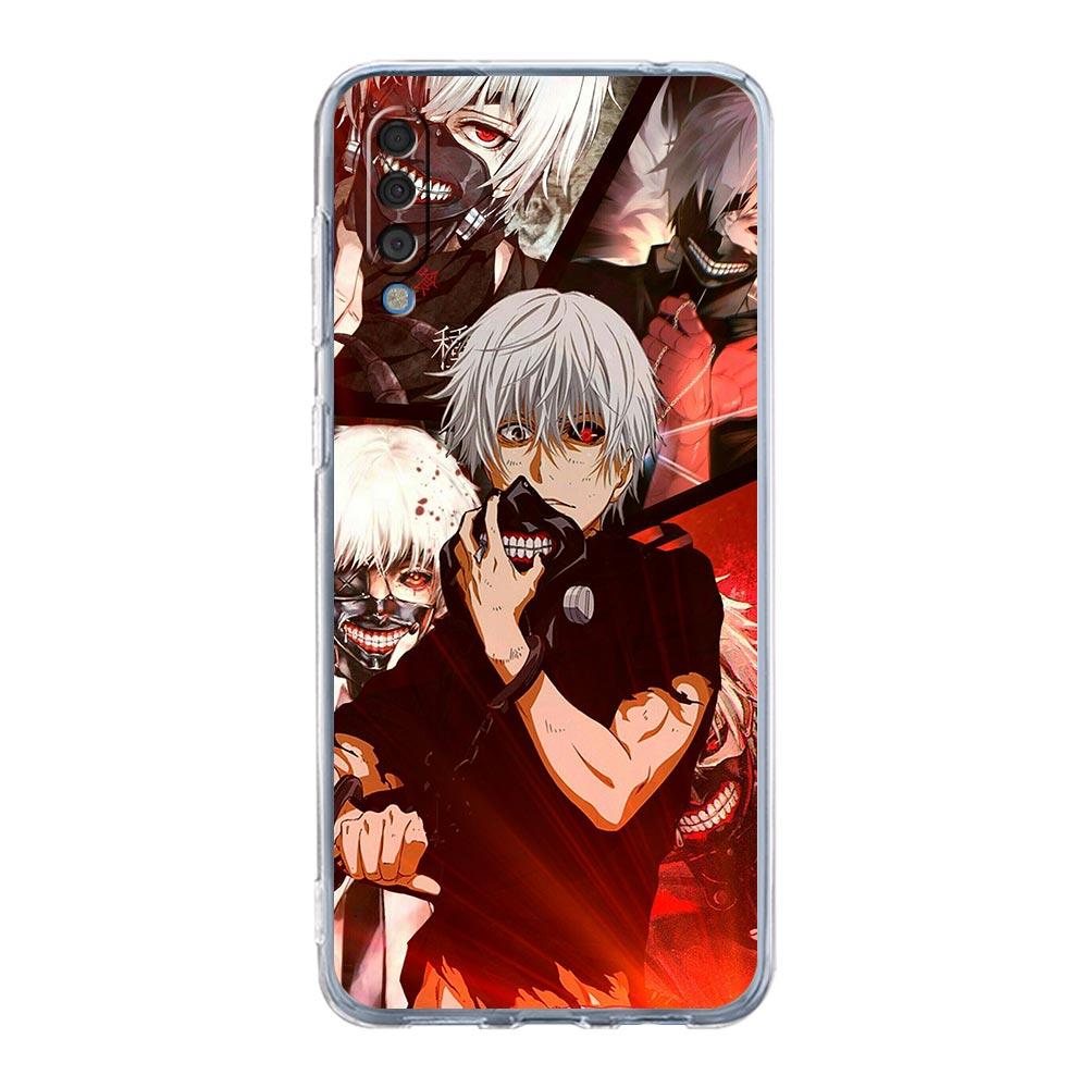 Anime Tokyo Ghoul Pouzdro na telefon Pro Samsung Galaxy A12 A50 A70 A20 A30 A40 A20E A10 A10S A20S A02S A22 A32 A52S A72 5G Průhledný kryt