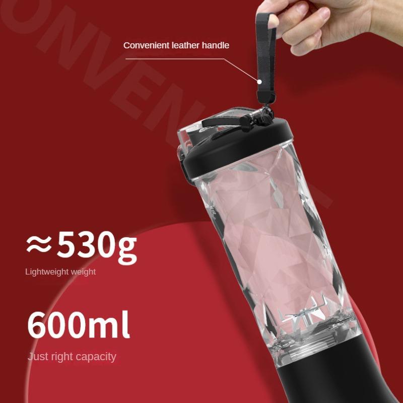 Odšťavňovač 600 ml velkokapacitní nádoba na šťávu dobíjecí Praktický multifunkční stroj na vaření ovoce s drceným ledem