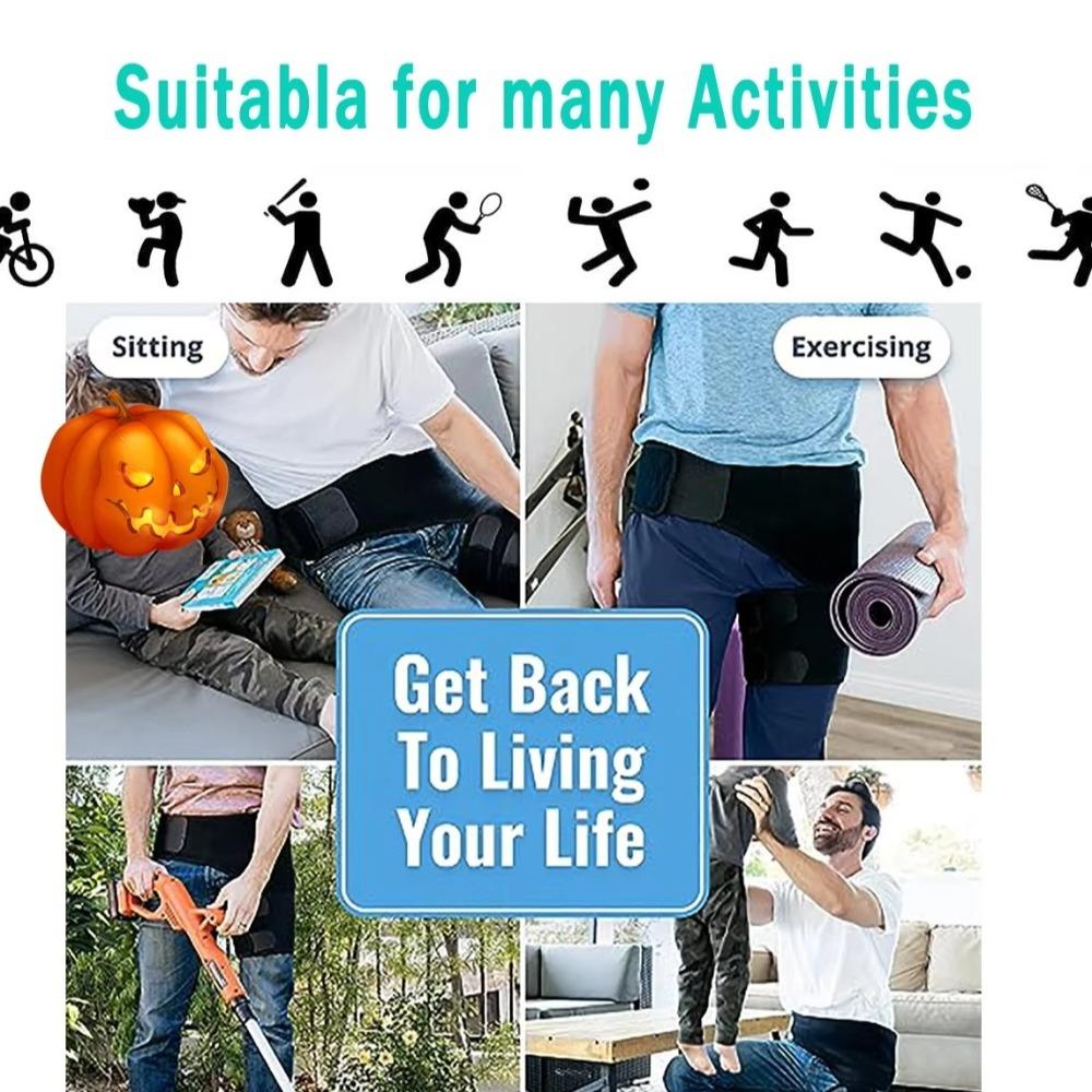 Atmungsaktive Neopren-Hüftbandage zur Unterstützung des Ischiasnervs Stützbandage Leichte Unterstützung für das Iliosakralgelenk zur Unterstützung nach Verletzungen