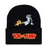 Jerry And Tom Cartoon Print Knitted Hat Hip Hop Cap Outdoor Fashion Gift Unisex
