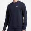 Nike Sportswear Logo Print Sports Round Neck Pullover Sweatshirt Men Sweatshirt Navy-Blue DO1740-451