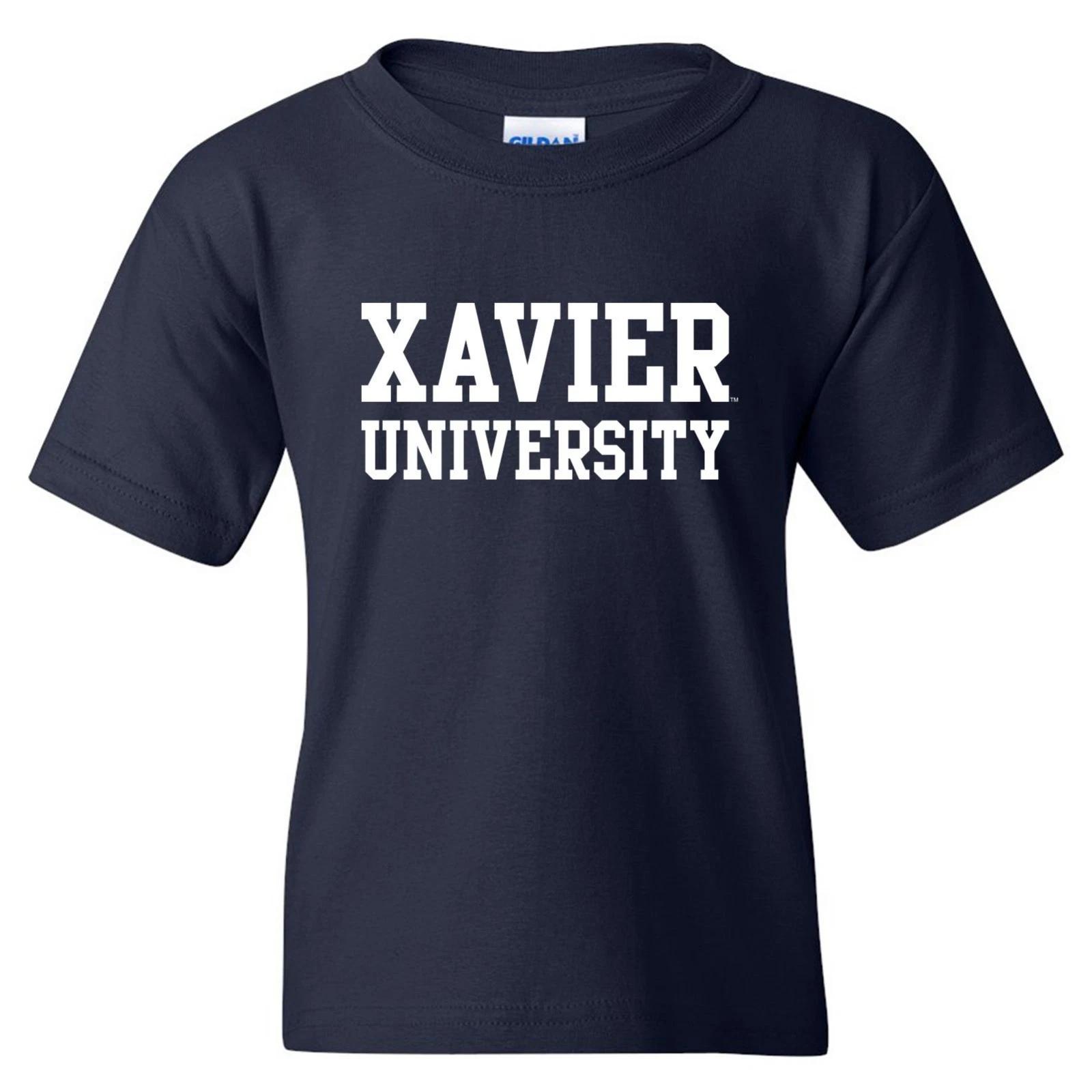 Xavier University Musketeers Basic Block Youth T-Shirt - Navy M