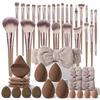 HGHDBT Brown Makeup Brush Professional Makeup Brush Multifunctional Makeup Tool Face Makeup Foundation Brush Eye Makeup Face Makeup Brushes Tools