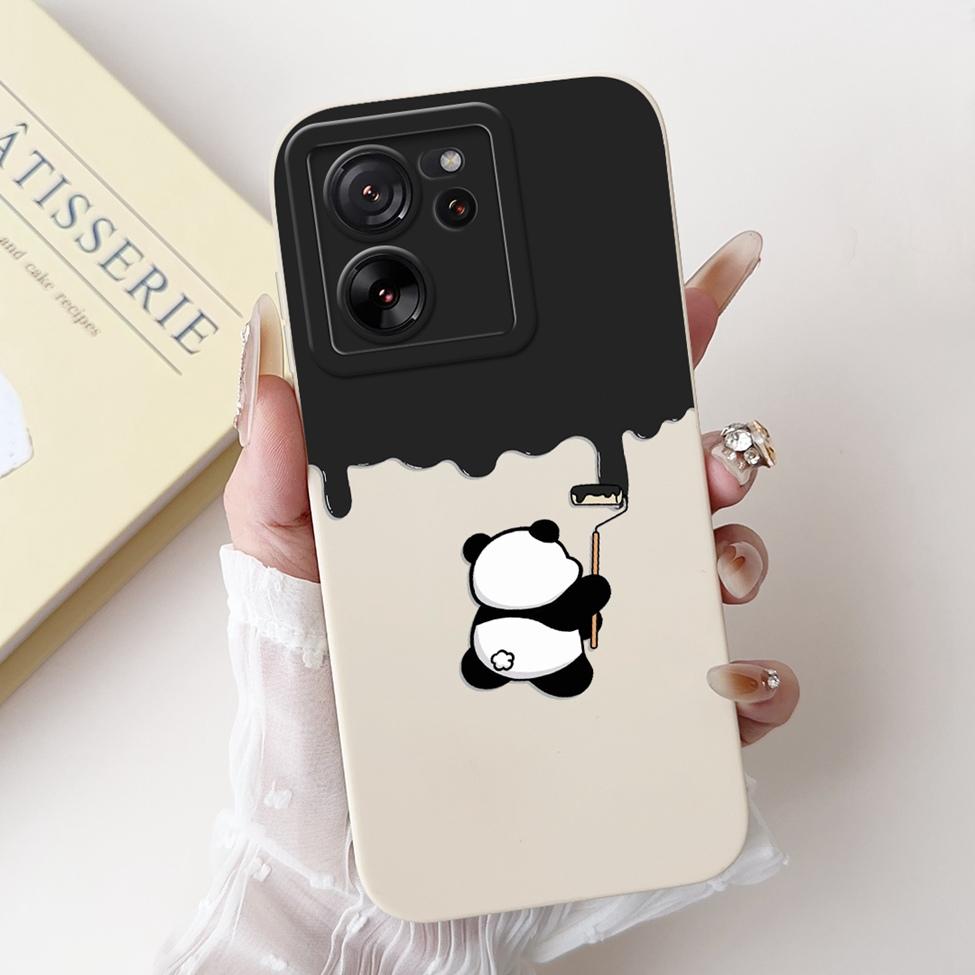 For Xiaomi 13T Pro Case 13T Silicone Cute Cartoon Cat Fashion Luxury Funny Shockproof Back Cover For Xiaomi 13T Phone Case Funda