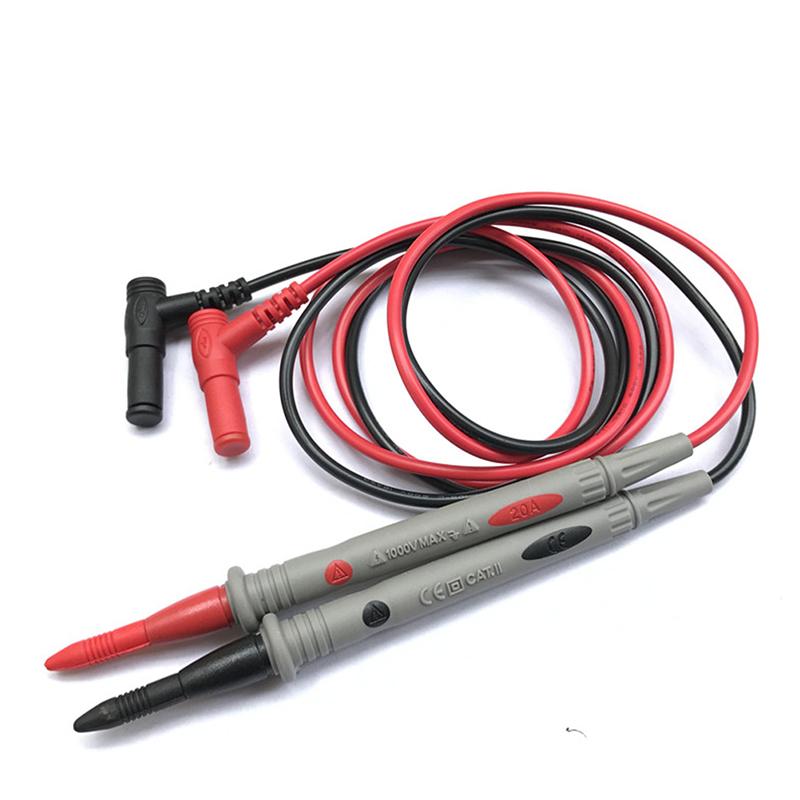 1 Pair Universal Probe Test Leads Pin For Digital Multimeter Needle Tip Meter Multi Meter Tester Lead Probe Wire Pen Cable 20A