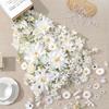 20/50 Stück Künstliche Blume Rosenblütenkopf Hausdekoration Gartenornament DIY Reinweiß Hochzeitskleid Dekor Außenaccessoire