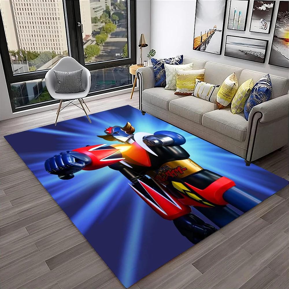 Alfombra de Anime con dibujos animados en 3D de UFO Robot Grendizer, alfombra para el hogar, sala de estar, dormitorio, sofá, felpudo decorativo, alfombra para área de niños, alfombra antideslizante