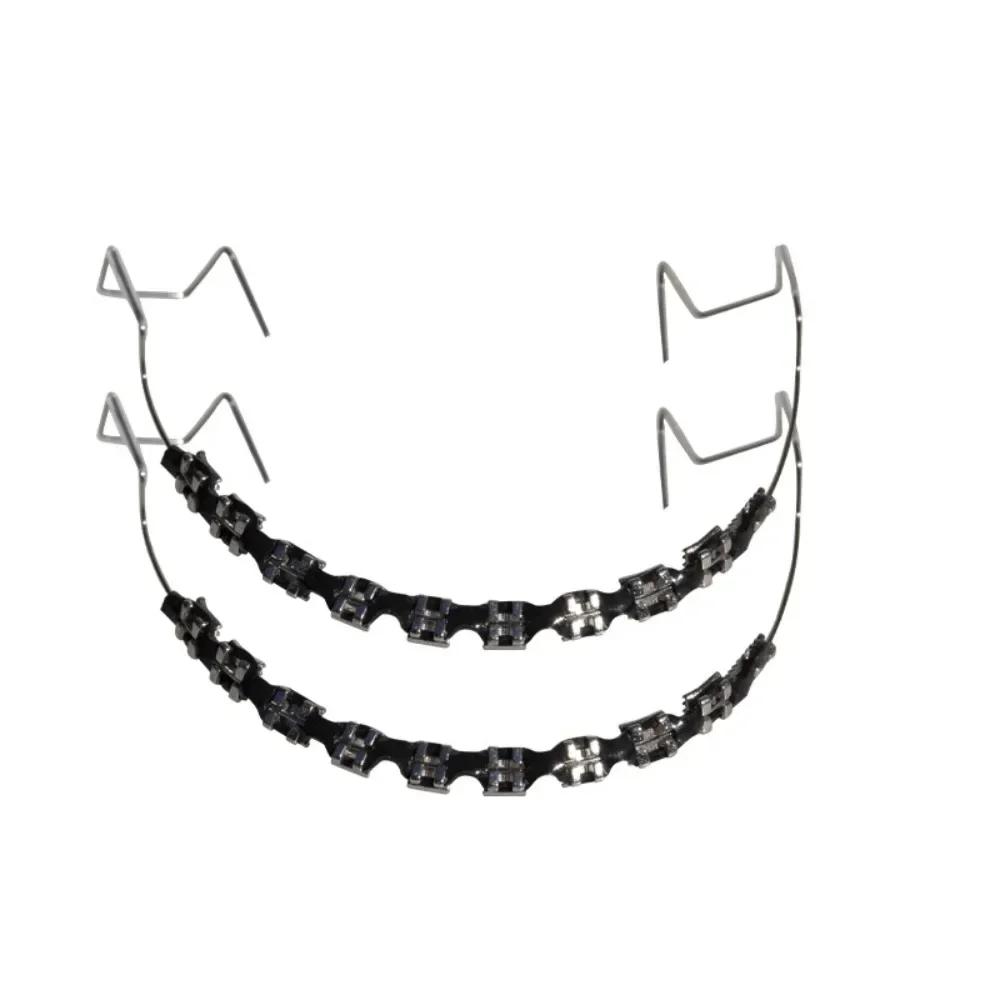 1 Pair of Oral Metal Bracket Model Colorful Fashion Oral Braces Decorative Orthodontic Bracket Denture Model