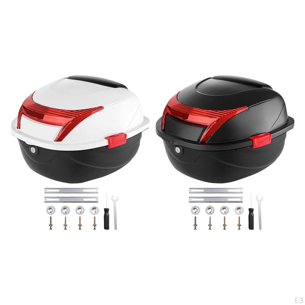 Motorcycle Trunk Electric Bike Universal Easy Installation Waterproof Motorbike Rear Box