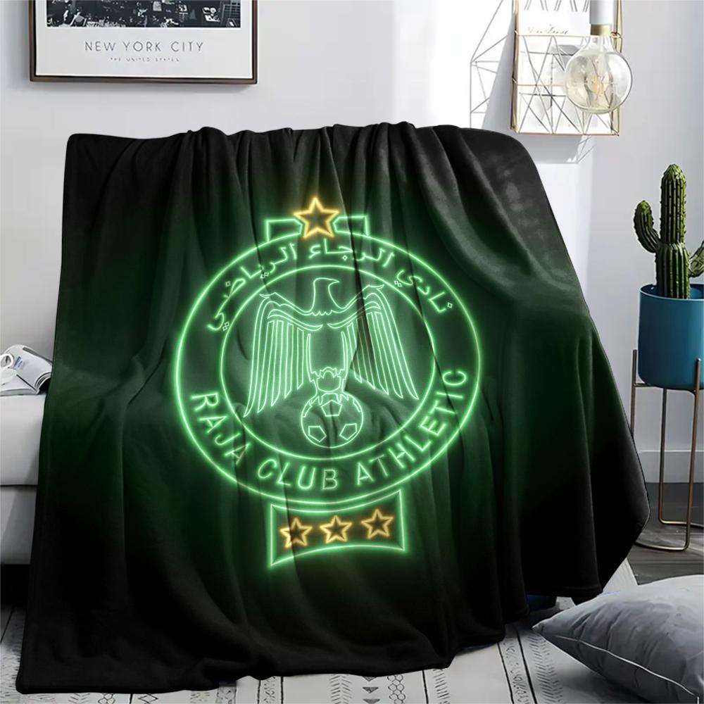 Raja Club Athletic,pattern Flannel Blanket, High quality Comfortable for All Seasons, Home Decor, Warmth and Comfort, Perfect for Gifts. 80cm x 120cm