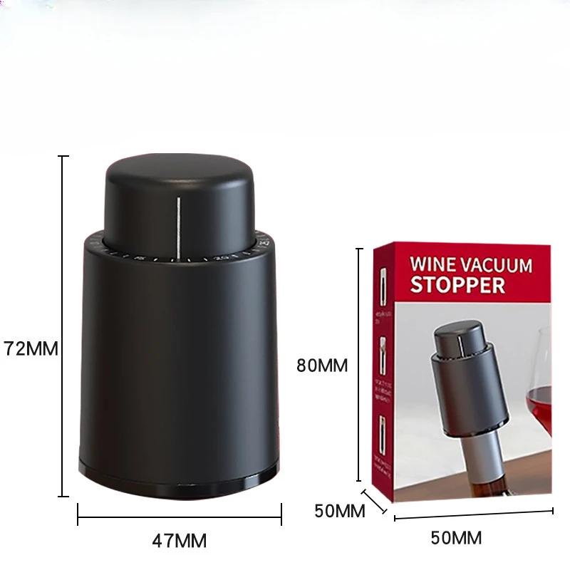 

Вакуумная пробка для винной бутылки, пробка для вина, вакуумные бутылки для вина с записями шкалы времени, барная утварь, винные пробки, барные принадлежности