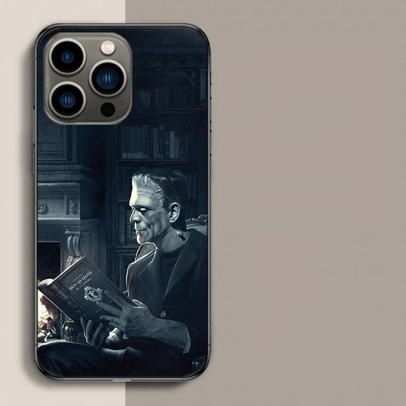 Horror F-Frankenstein Phone Case For Iphone 17 Air 15 Pro 14 Plus 16 Pro Max 17E 16E 12 13 Mini 11 Cover Cute Fundas