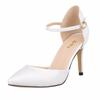 New Women Pumps Pointed Toe Patent Leather High Heels Sexy Ankle Strap Sandals Ladies Party Wedding Shoes Femininos 952-7PA
