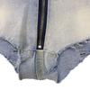 Plus Size Low Rise Women's Denim Shorts High Elasticity Distressed Shorts Casual Sexy Style Denim Shorts For Summer Fashion