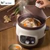 Little Bear 4L Purple Clay Electric Stew Pot CN Plug (adapter Included)