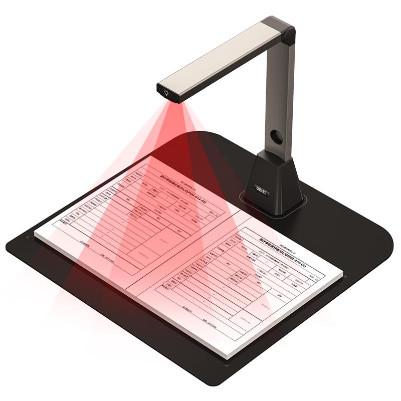 Deli Telecamera Documentale & Scanner Intelligente AI Spina CN (adattatore incluso)