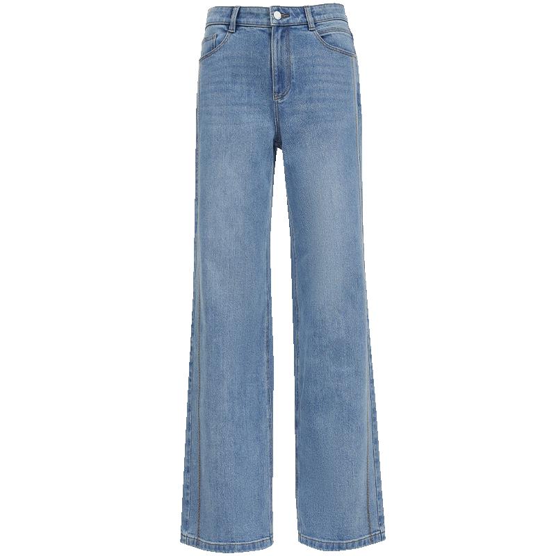 VEROMODA Women's High-Waist Straight Leg Jeans