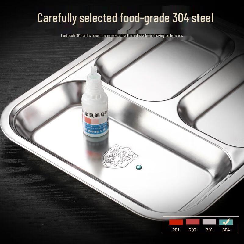 Stainless Steel Compartmented Lunch Tray