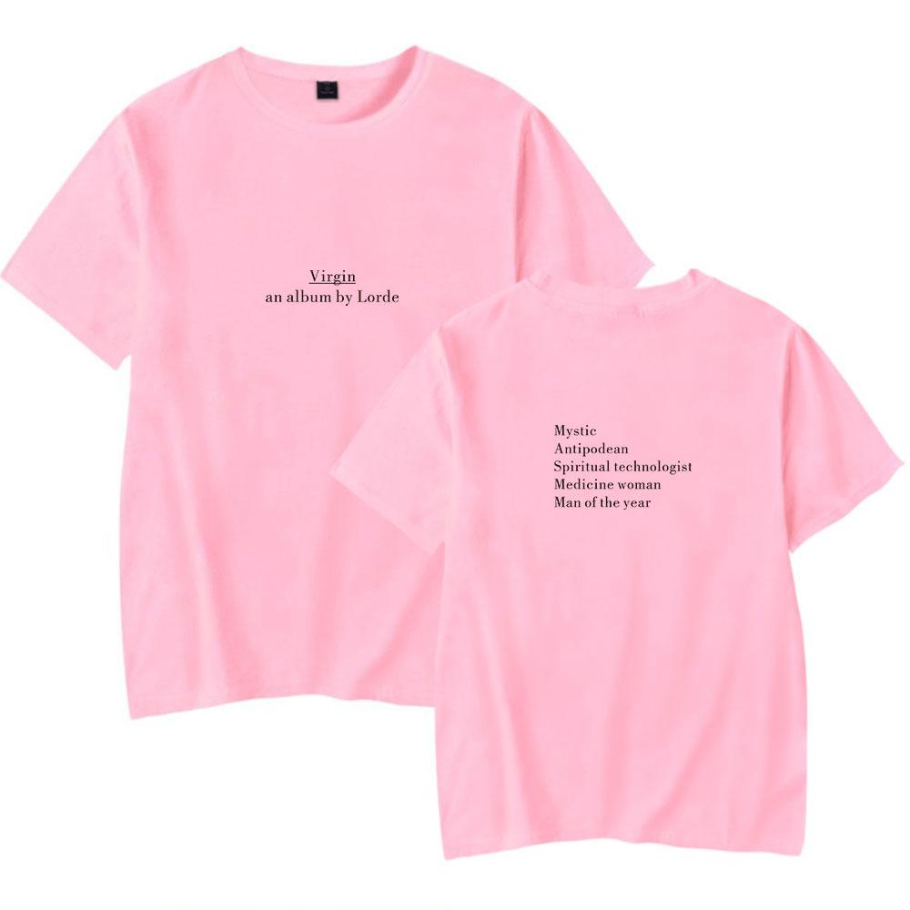 Lorde T-shirt Men Women Fashion Letters Printed Trend Street Crewneck T Shirt Oversized Tshirt
